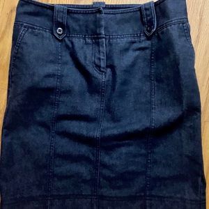 Denim pencil skirt